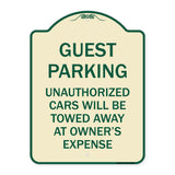 Guest Parking Unauthorized Cars Will Be Towed Away at Owner's Expense