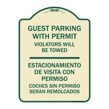 Guest Parking with Permit Violators Will Be Towed - Estacionamento De Visita Con Permiso Coches Sin Permiso Seran Remolcados