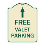 Free Valet Parking with Ahead Arrow