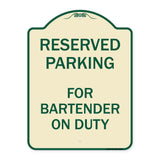 For Bartender on Duty
