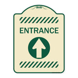 Flex Post Entrance with Straight Ahead Arrow Decal Only for Flex Paddle