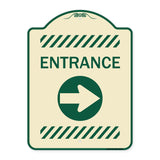 Flex Post Entrance with Right Arrow Decal Only for Flex Paddle