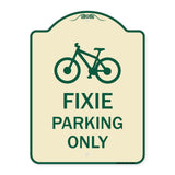Fixie Parking Only Sign