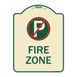 Fire Zone (No Parking Symbol)