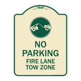 Fire Lane Tow Zone with Graphic