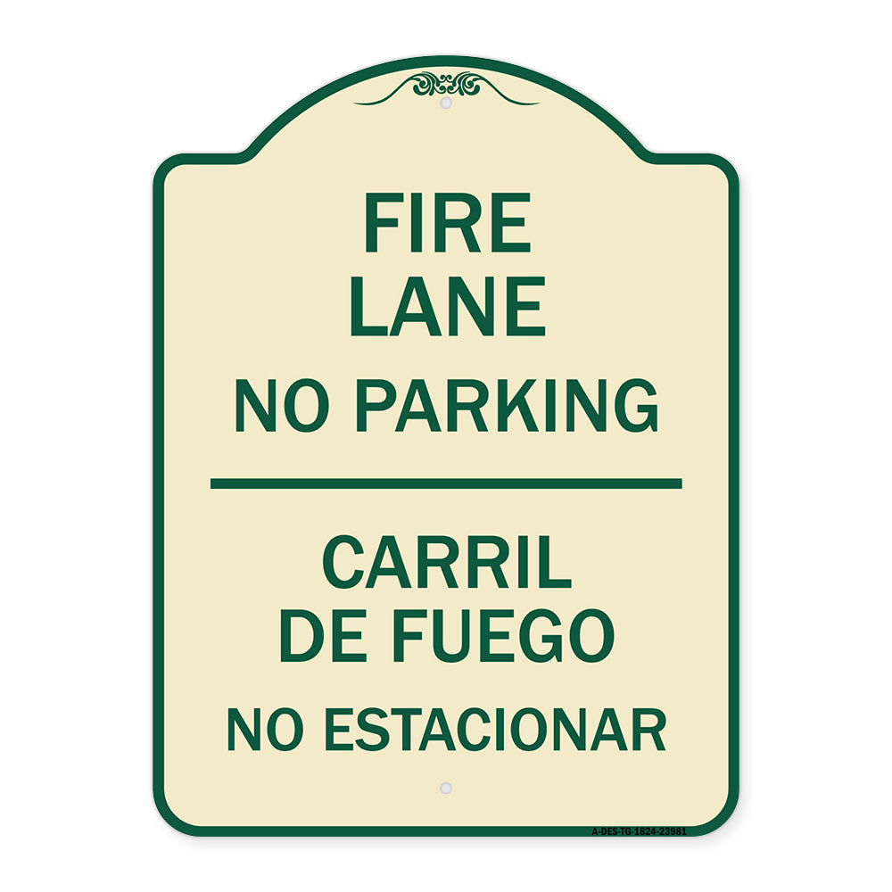 Fire Lane No Parking - Carril De Fuege No Esta Conar