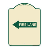 Fire Lane Left Arrow