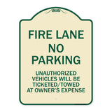 Fire Lane No Parking Unauthorized Vehicles Will Be Ticketed Towed at Owners Expense