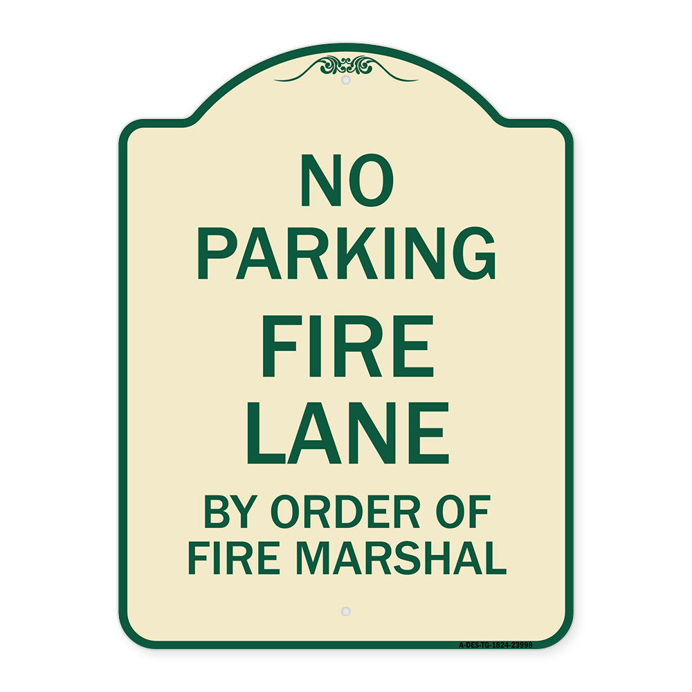 Fire Lane by Order of Fire Marshal