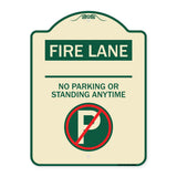 Fire Lane - No Parking or Standing Anytime (With No Parking Symbol)