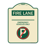 Fire Lane - Emergency Vehicles Only (With No Parking Symbol