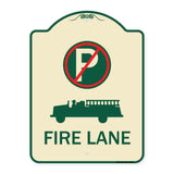 Fire Lane (With No Parking Symbol & Graphic)