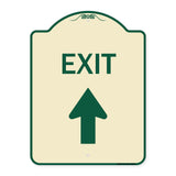 Exit Sign Exit with Up Arrow