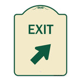 Exit Sign Exit with Right Arrow