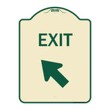 Exit Sign Exit with Left Arrow