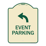 Event Parking Only (With Upper Left Arrow)