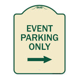 Event Parking Only (With Right Arrow)