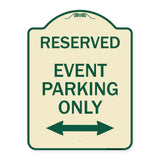 Event Parking Only (With Bidirectional Arrow)