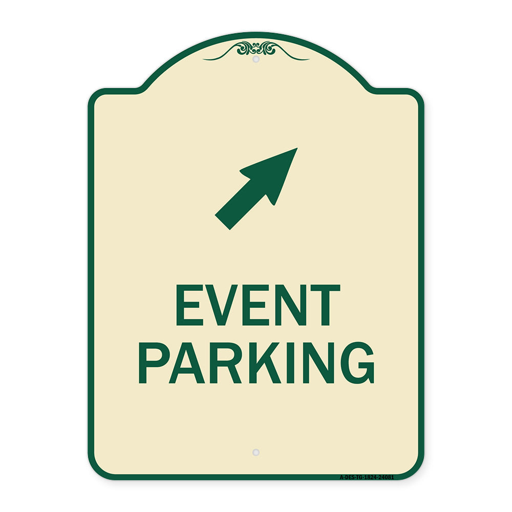 Event Parking (Up Right Arrow Symbol)