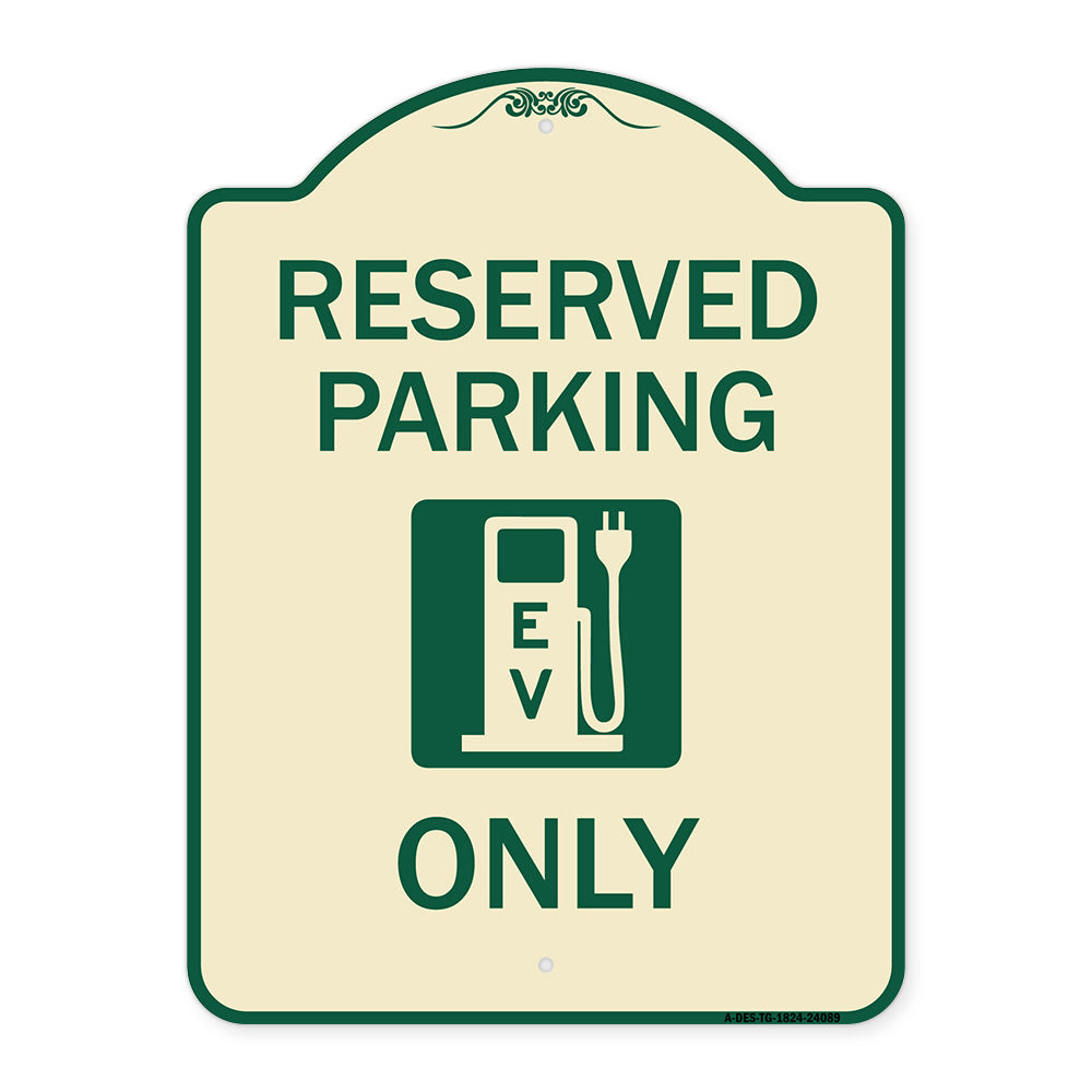 Ev Only (With Electric Vehicle Charging Station Graphic)