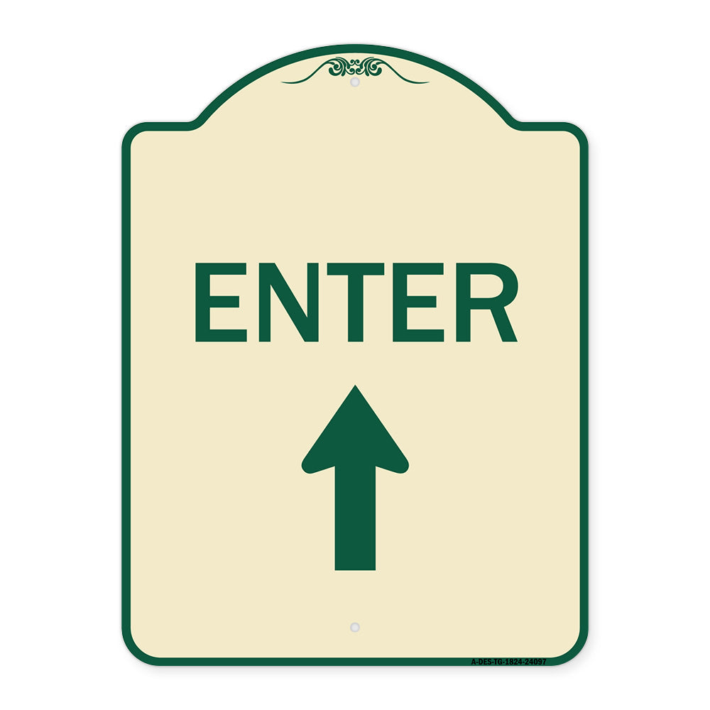 Enter Sign Enter with Up Arrow