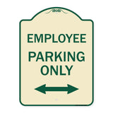 Employee Parking Only (With Bi-Directional Arrow)
