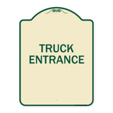 Driveway Sign Truck Entrance