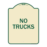 Driveway Sign No Trucks