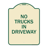 Driveway Sign No Trucks in Driveway