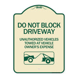 Do Not Block Driveway (With Graphic)