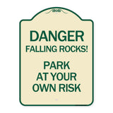 Danger Falling Rocks! - Park at Your Own Risk