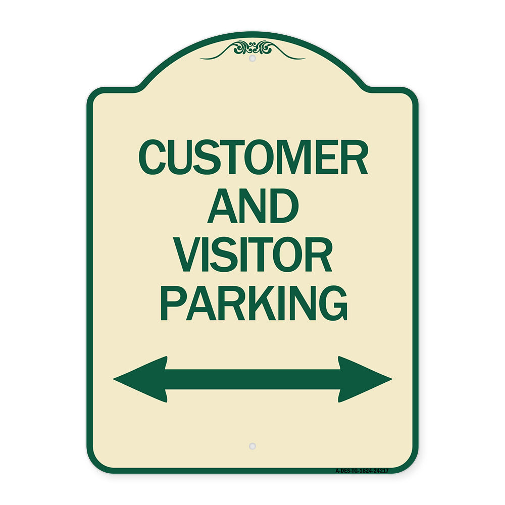 Customer and Visitor Parking (Bidirectional Arrow)