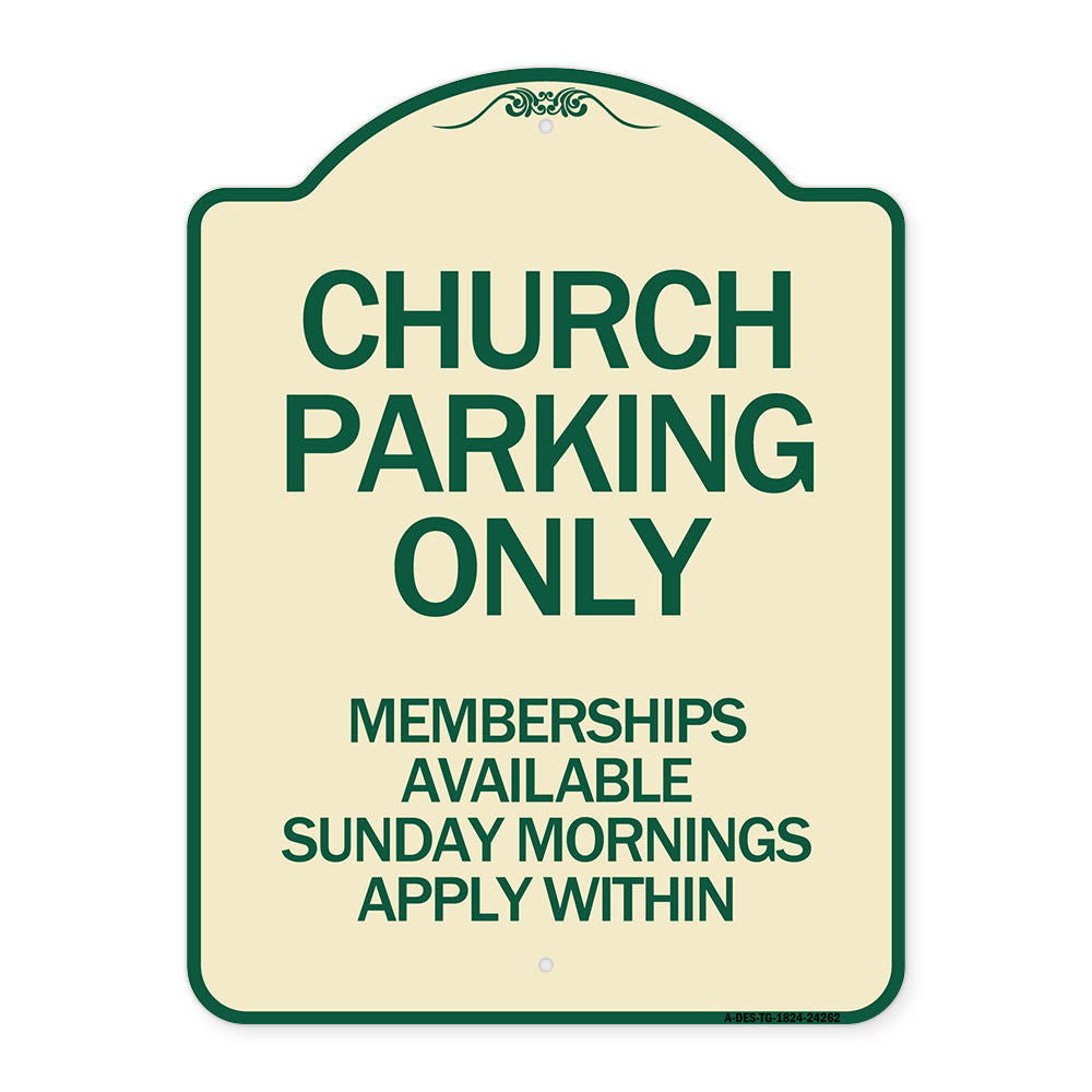 Church Parking Only Memberships Available Sunday Mornings Apply Within
