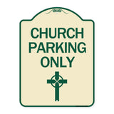 Church Parking Only (Cross Symbol)