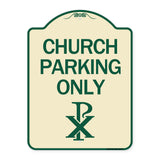 Church Parking Only (Chi Rho Symbol)