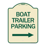 Boat Trailer Parking (With Right Arrow Symbol)