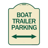 Boat Trailer Parking (With Bidirectional Arrow Symbol)