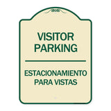 Bilingual Reserved Parking Sign Visitor Parking Estacionamiento Para Visitas