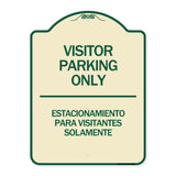 Bilingual Reserved Parking Sign Visitor Parking Only - Estacionamiento Para Visitantes Solamente