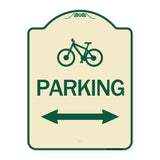 Bicycle Symbol Parking (With Bidirectional Arrow)