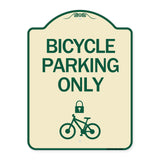 Bicycle Parking Only (With Cycle and Lock Symbol
