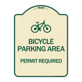 Bicycle Parking Area - Permit Required with Graphic