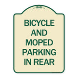 Bicycle and Moped Parking in Rear