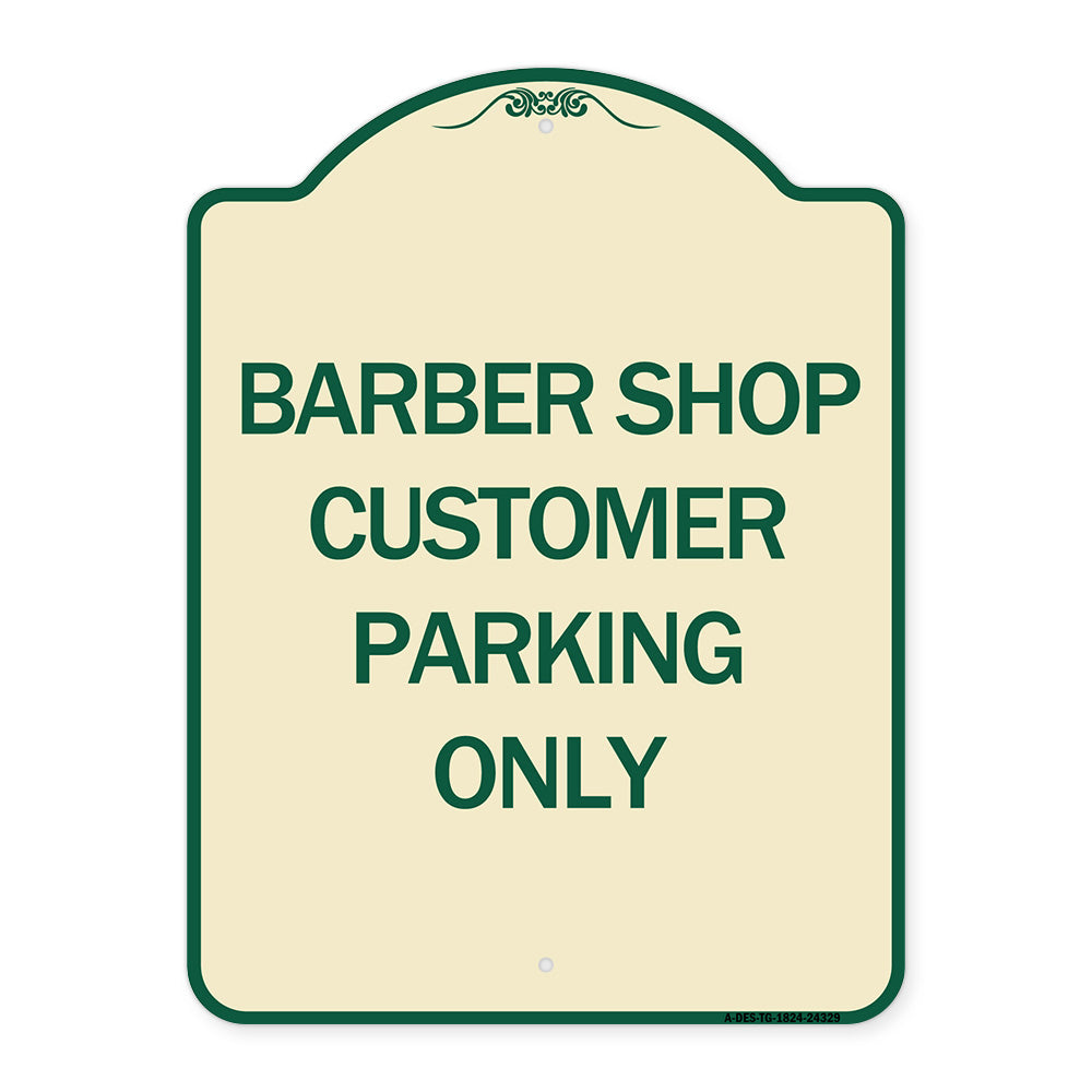 Barber Shop Customer Parking Only