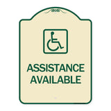 Assistance Available with Handicap Symbol