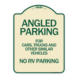 Angled Parking for Cars Trucks and Similar Vehicles - No RV Parking