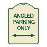 Angle Parking Only (With Bidirectional Arrow)
