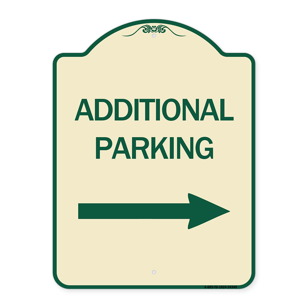 Additional Parking Sign (Right Arrow)
