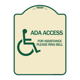 ADA Access for Assistance Ring Bell (With New Isa Symbol)