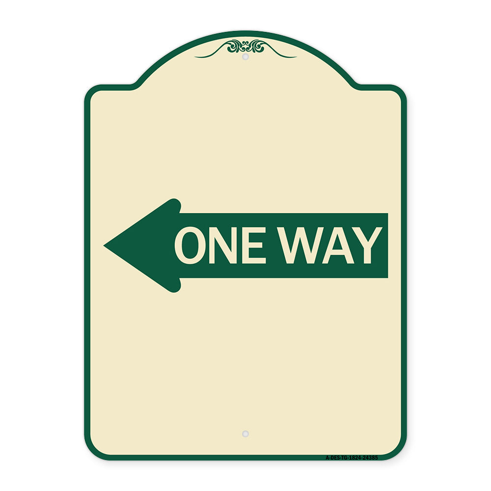 One Way (With Left Arrow)